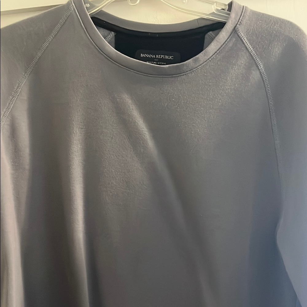 Banana Republic Charcoal Long Sleeve Top